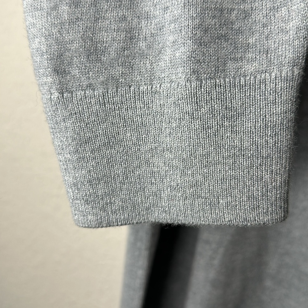 Banana Republic 100% Italian Merino‎ Wool by Baruffa Quarter Zip Sweater Size XL - Picture 7 of 13